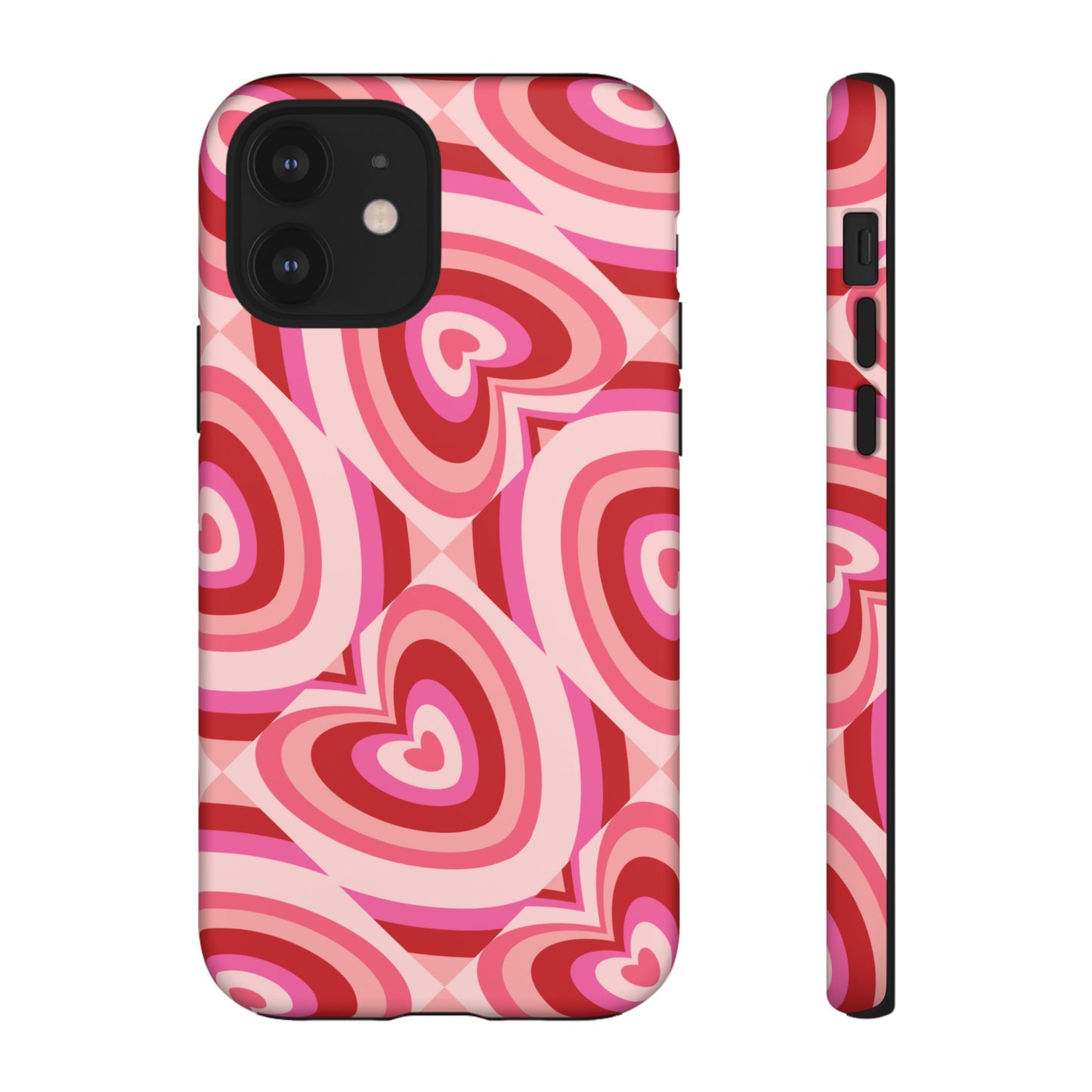 Hearts Squared | Pink Retro Heart Case