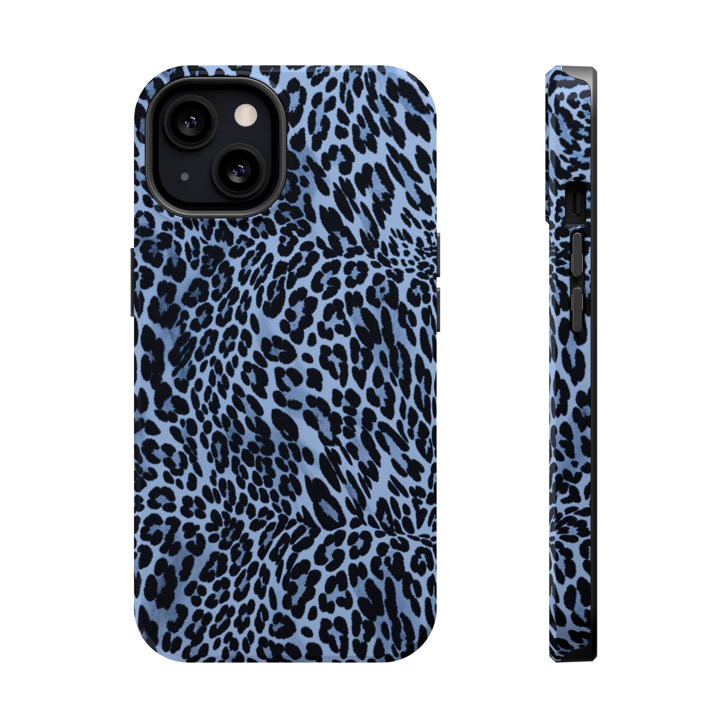 Into the Blue | Blue Leopard Print iPhone Case