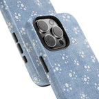 Denim Daisy Floral iPhone Case