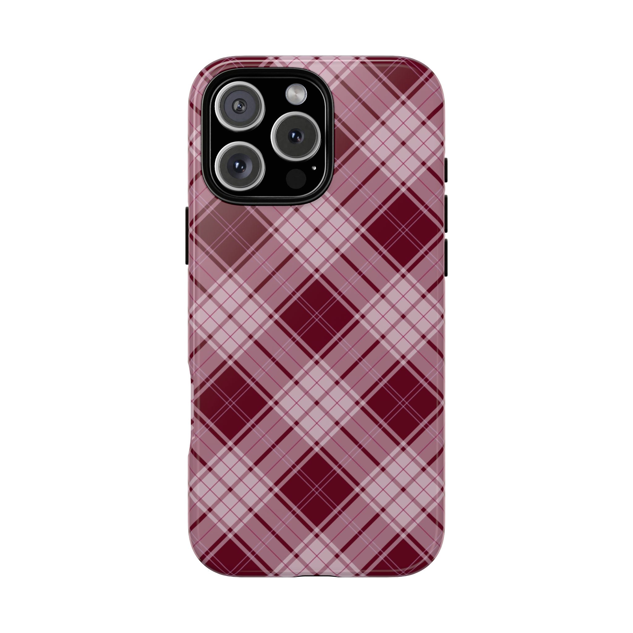 Berry Cute | Plaid iPhone Case