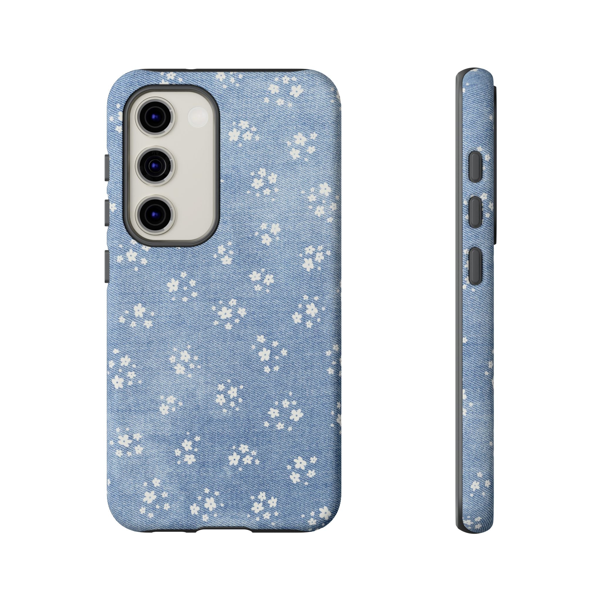 Denim Daisy Phone Case