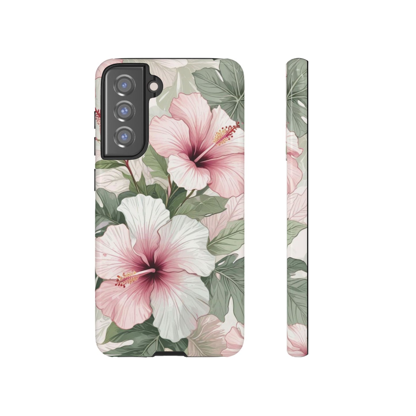 Island Hopping | Green & Pink Tropical Floral Case