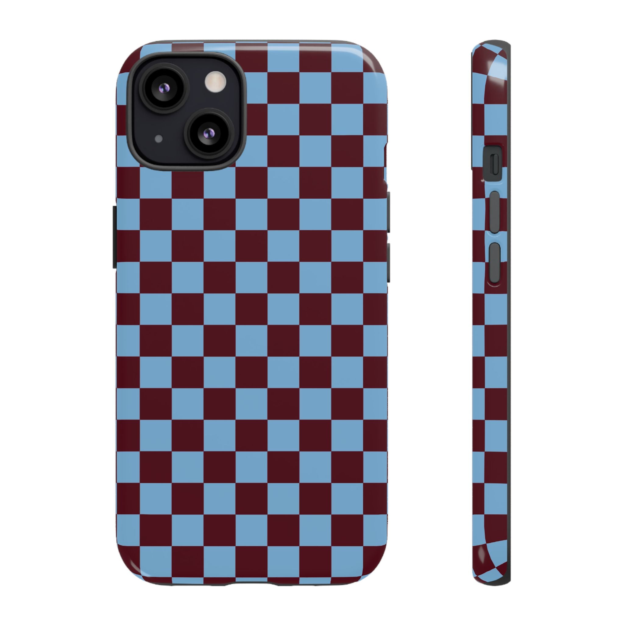 Étui iPhone à damier rétro | Check Out