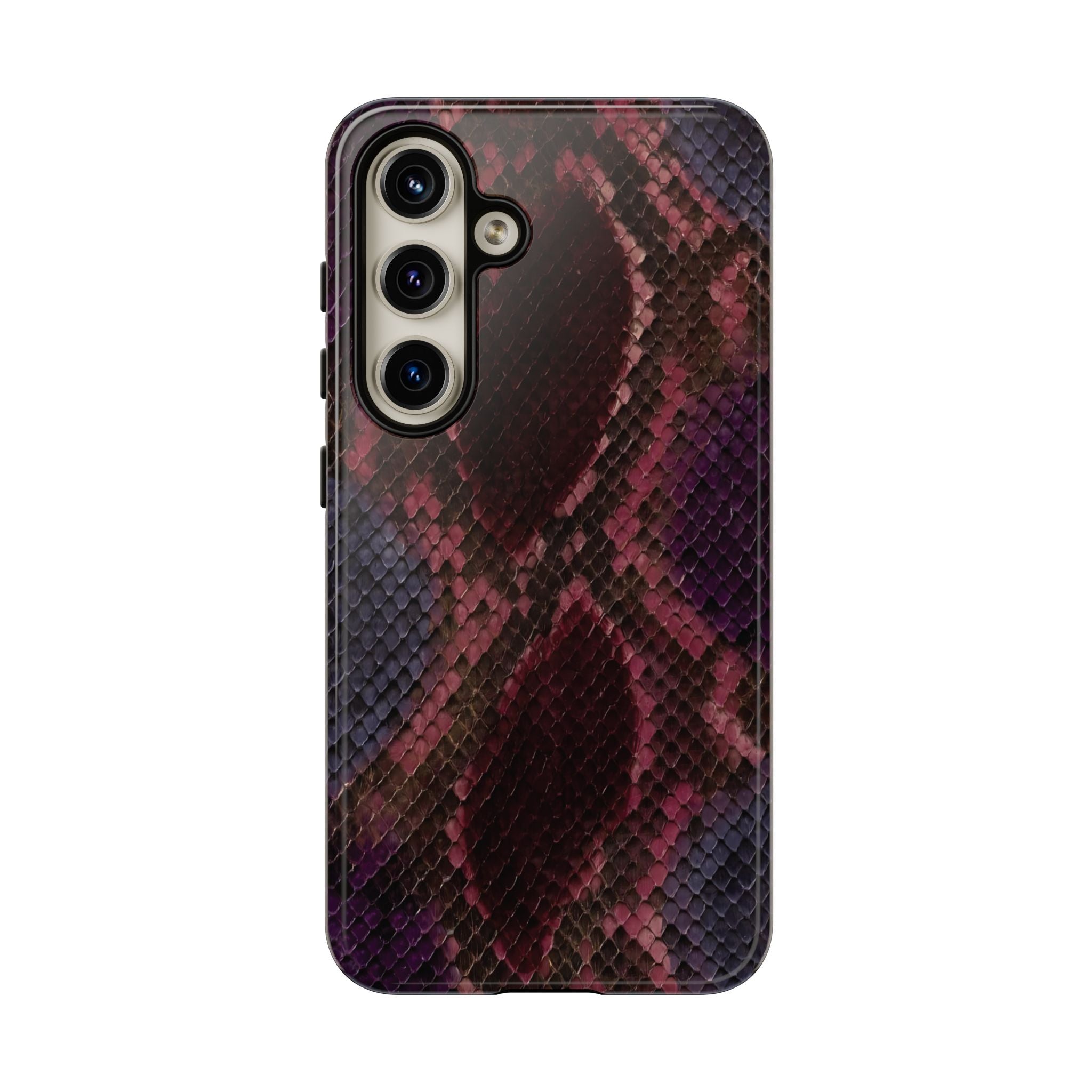 Plum Viper | Snake Print Galaxy Case