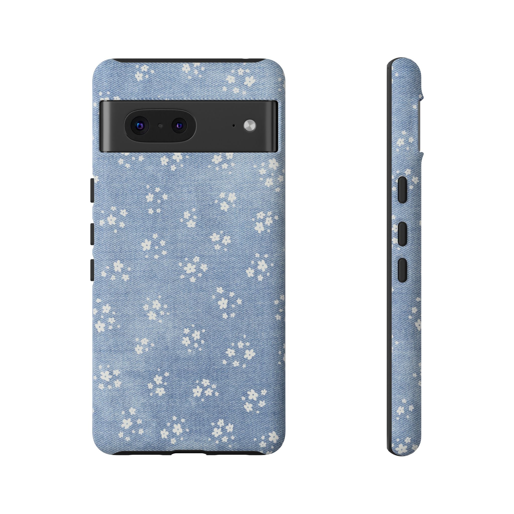 Denim Daisy Phone Case