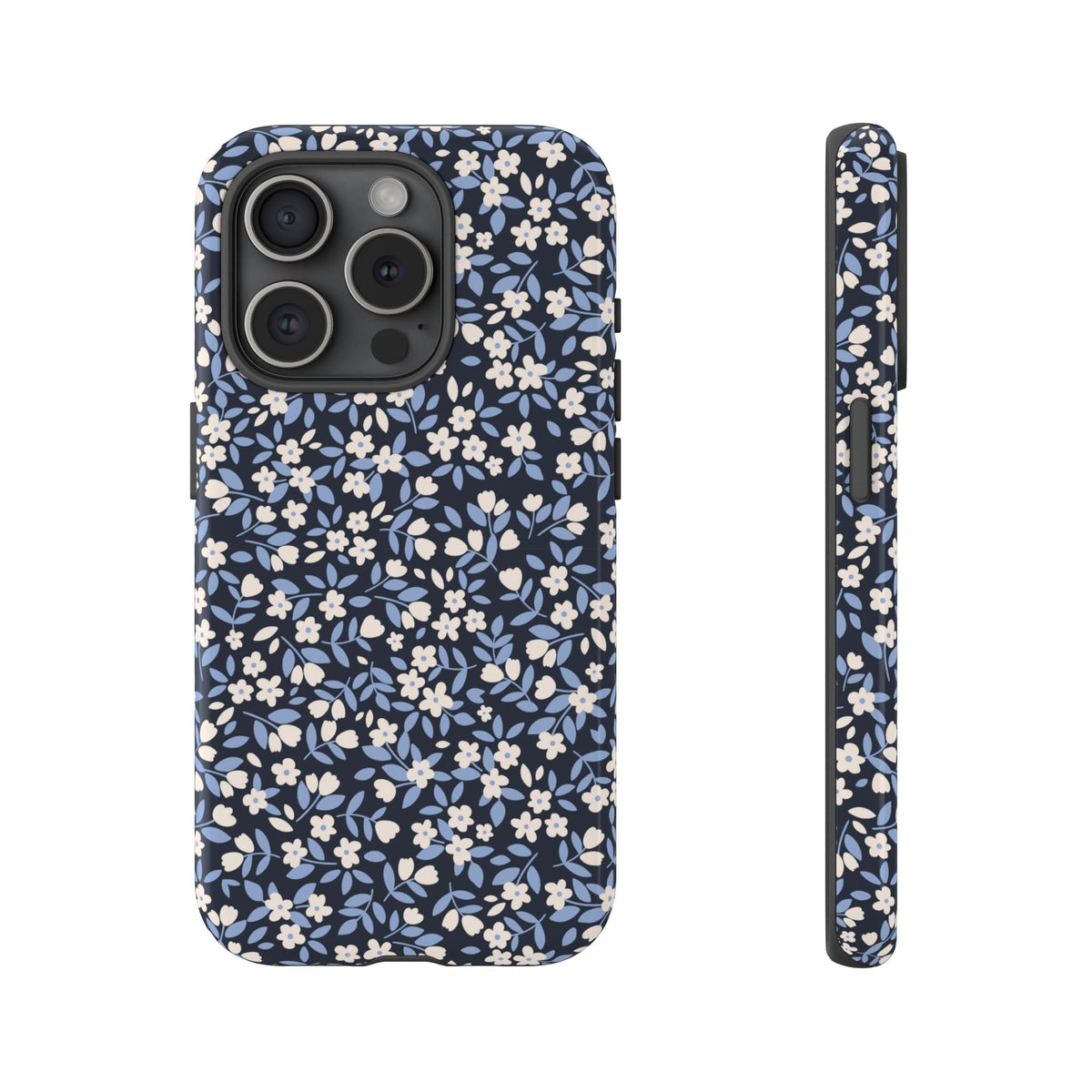 Ditsy Darling | Navy Blue Floral iPhone Case