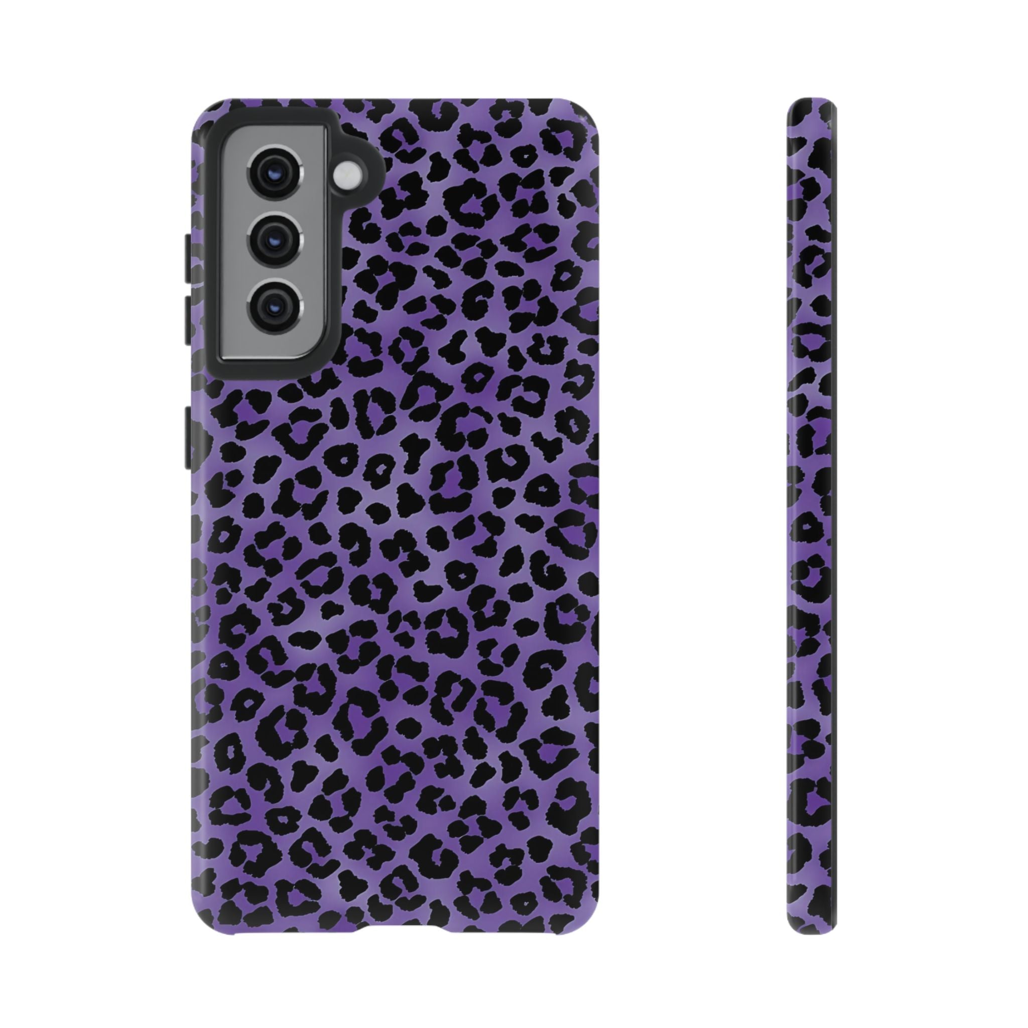 On the Prowl Purple Leopard Galaxy Case