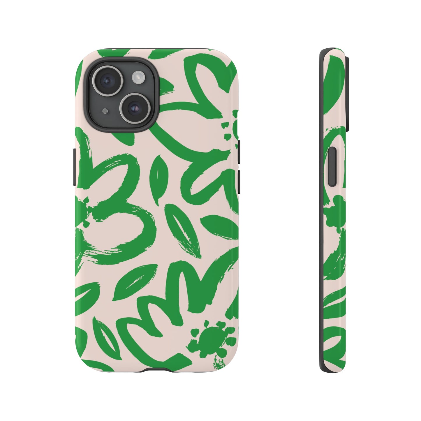 Happy | Green Modern Floral Case