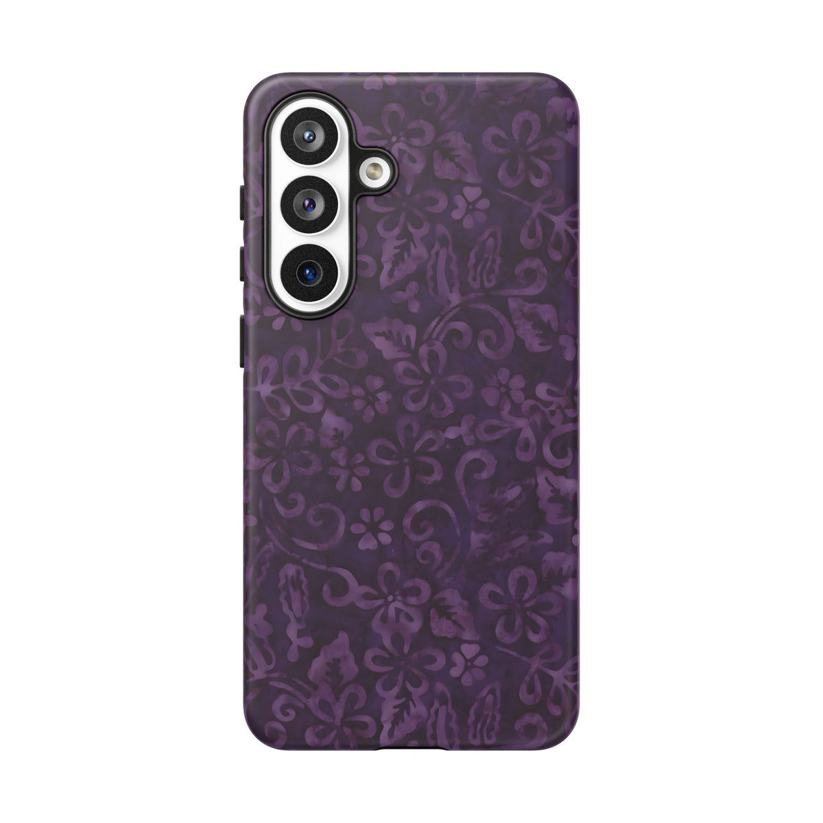 Dark Romance | Purple Batik Floral Galaxy Case