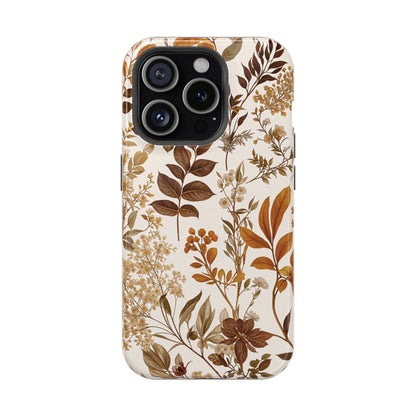 Autumn Botanical | Brown Floral MagSafe Case