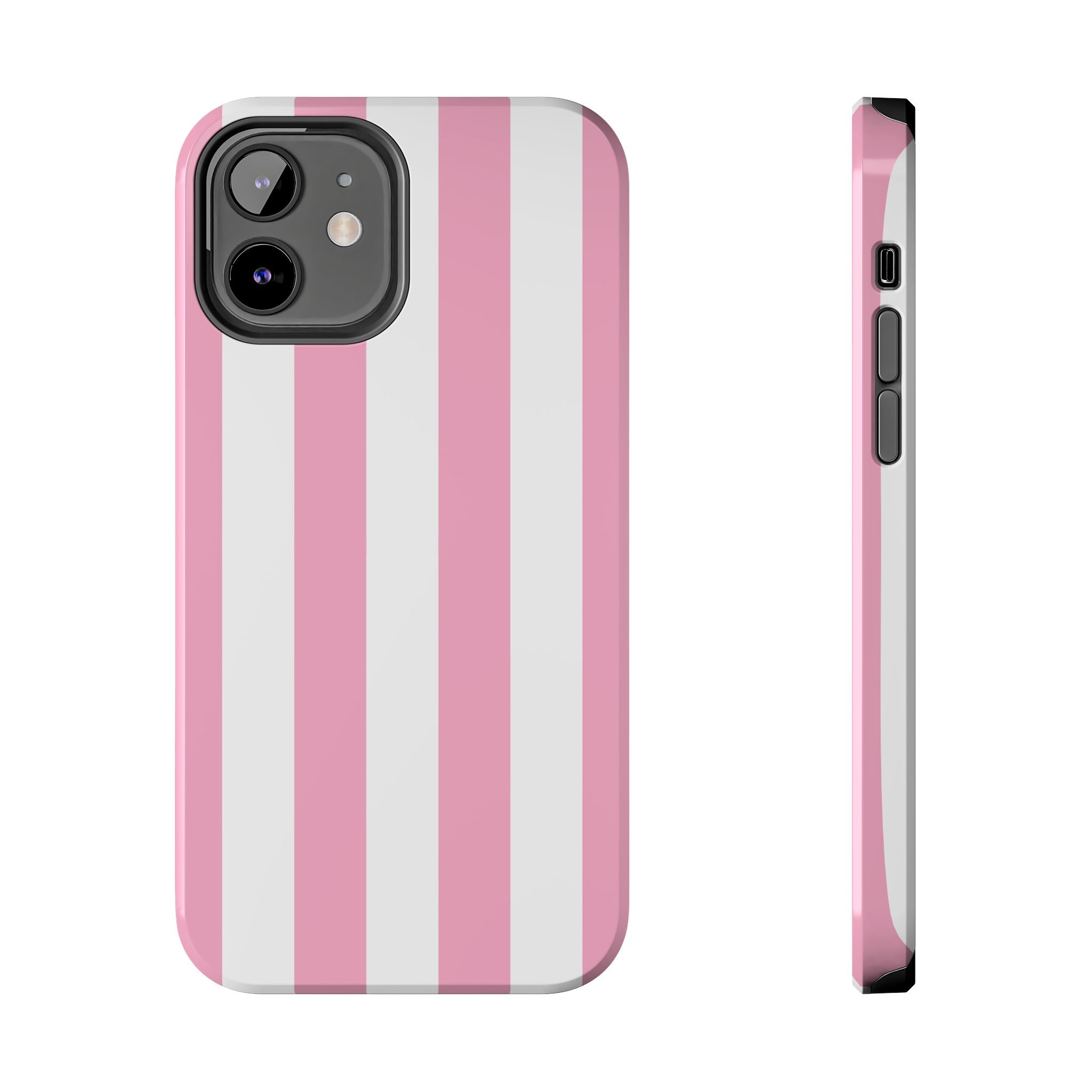 Pink Cabana Stripe iPhone Case