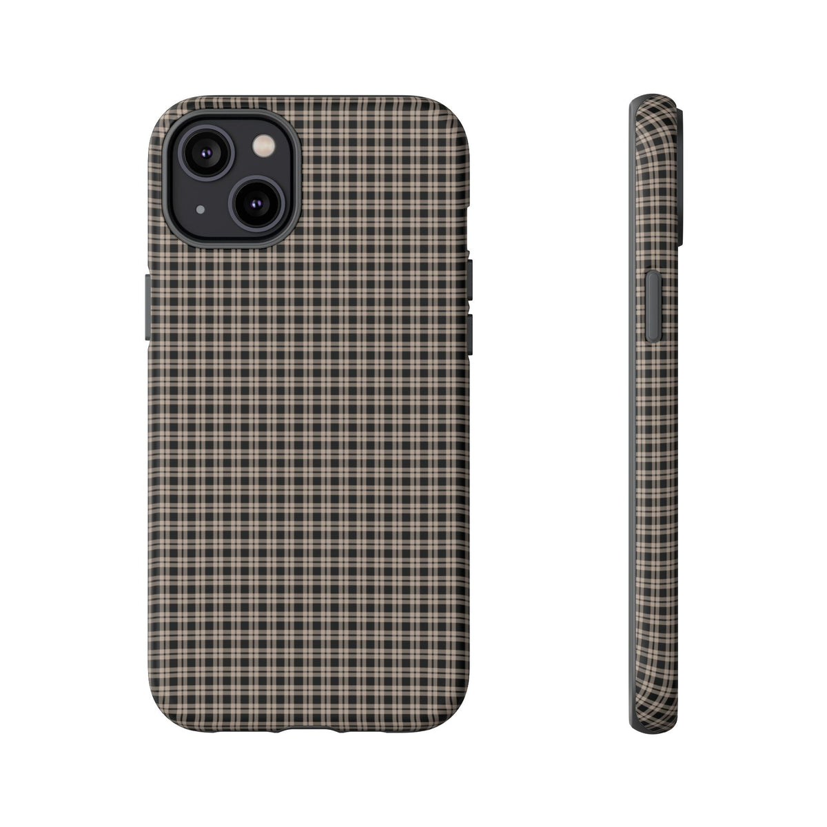 Boyfriend Flannel | Neutral Plaid iPhone Case