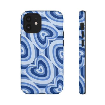 Hearts Squared | Blue Heart Pattern Case