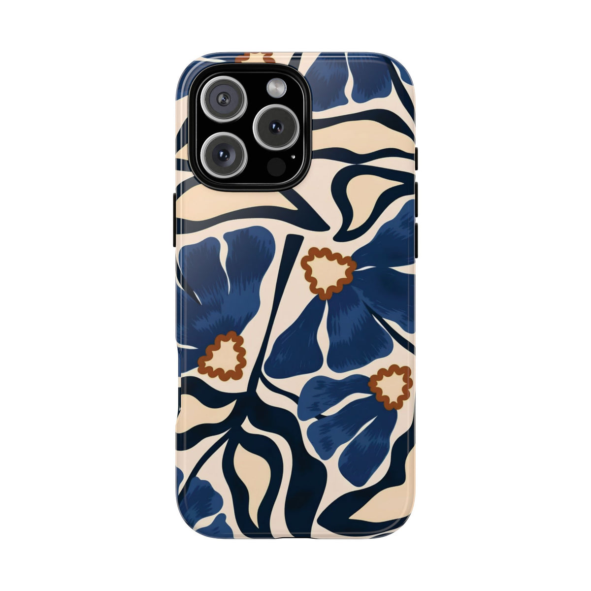 Blue Note | Painted Floral iPhone Case