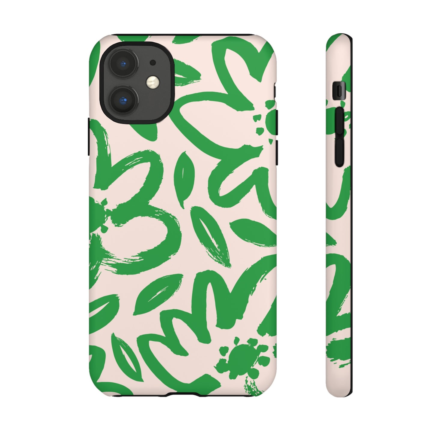 Happy | Green Modern Floral Case