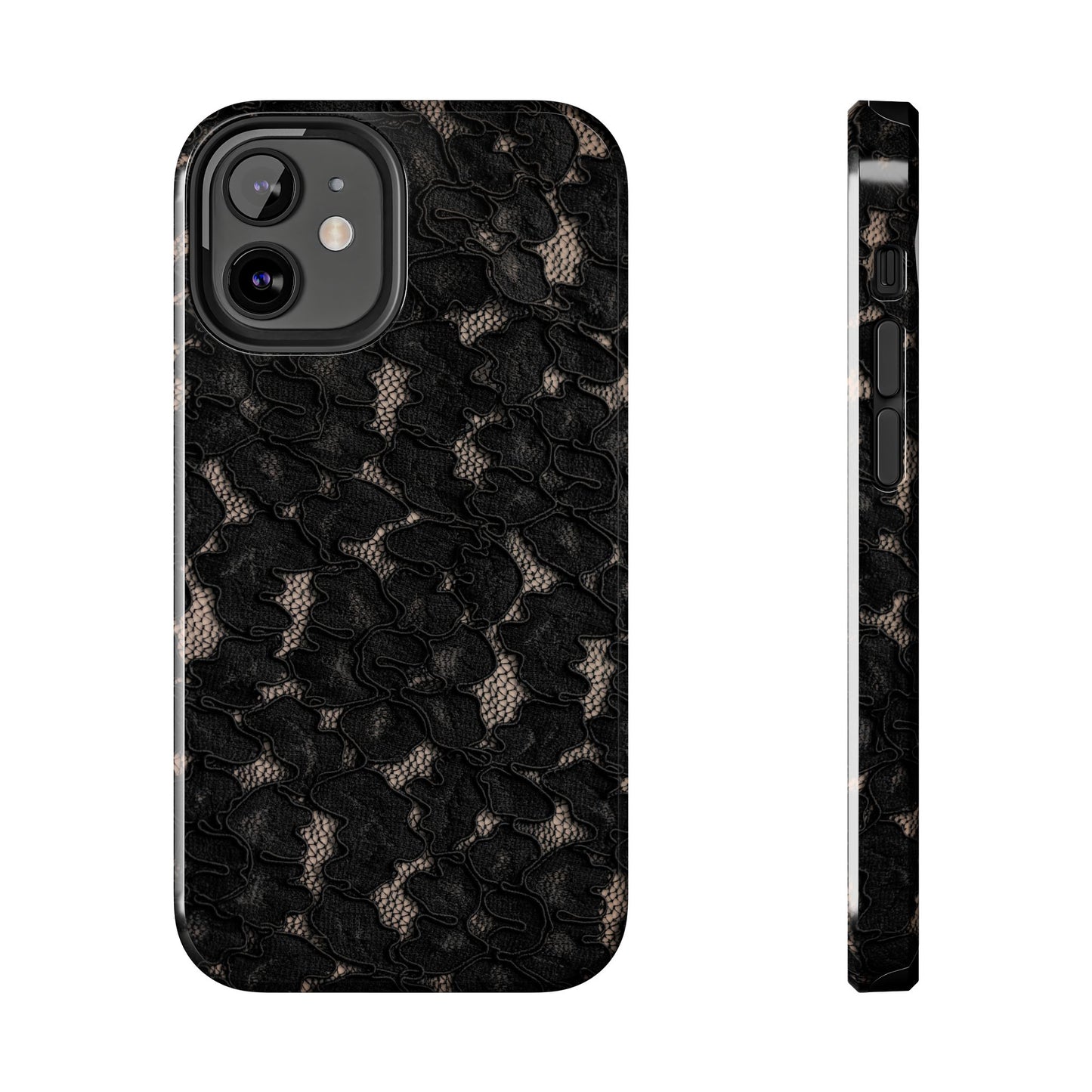 Midnight | Black Lace iPhone Case