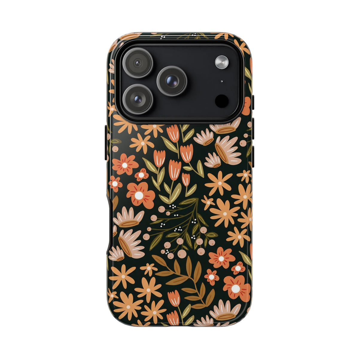 Fall Fling | Brown Floral iPhone Case