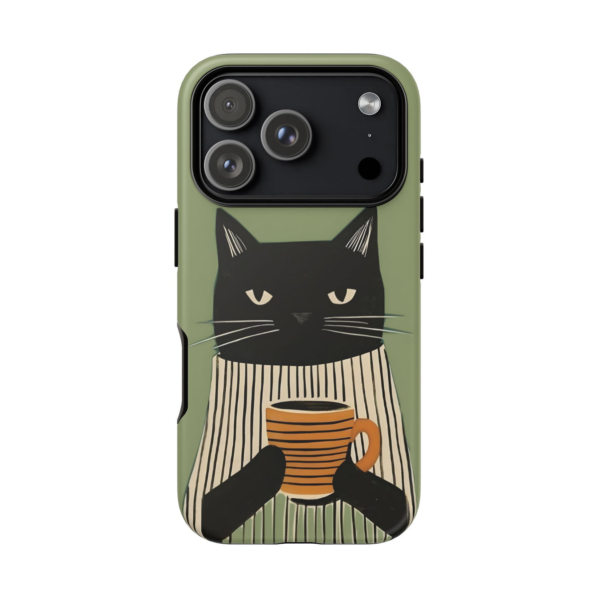 Morning Mood | Cat & Coffee iPhone Case