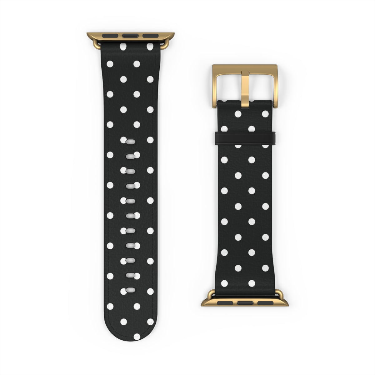 Black & White Polka Dot Apple Watch Band