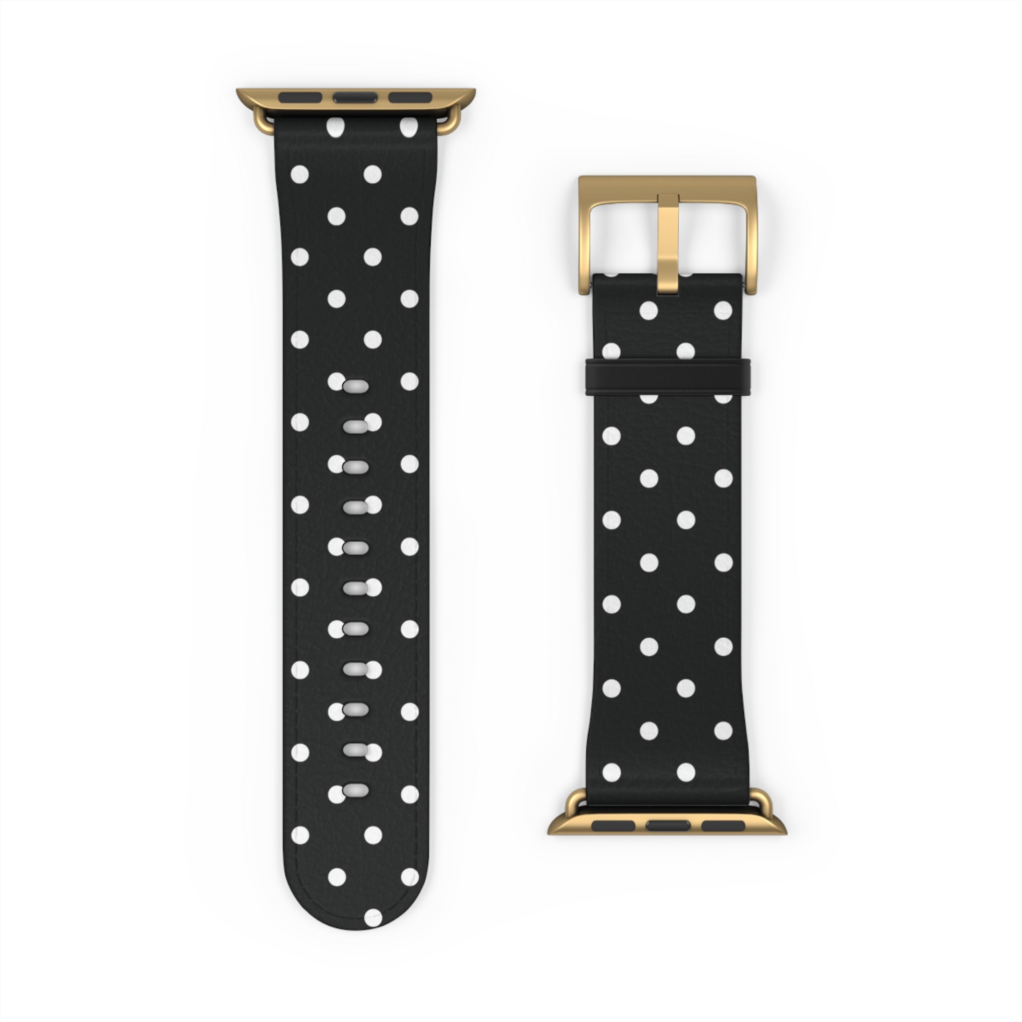 Black & White Polka Dot Apple Watch Band
