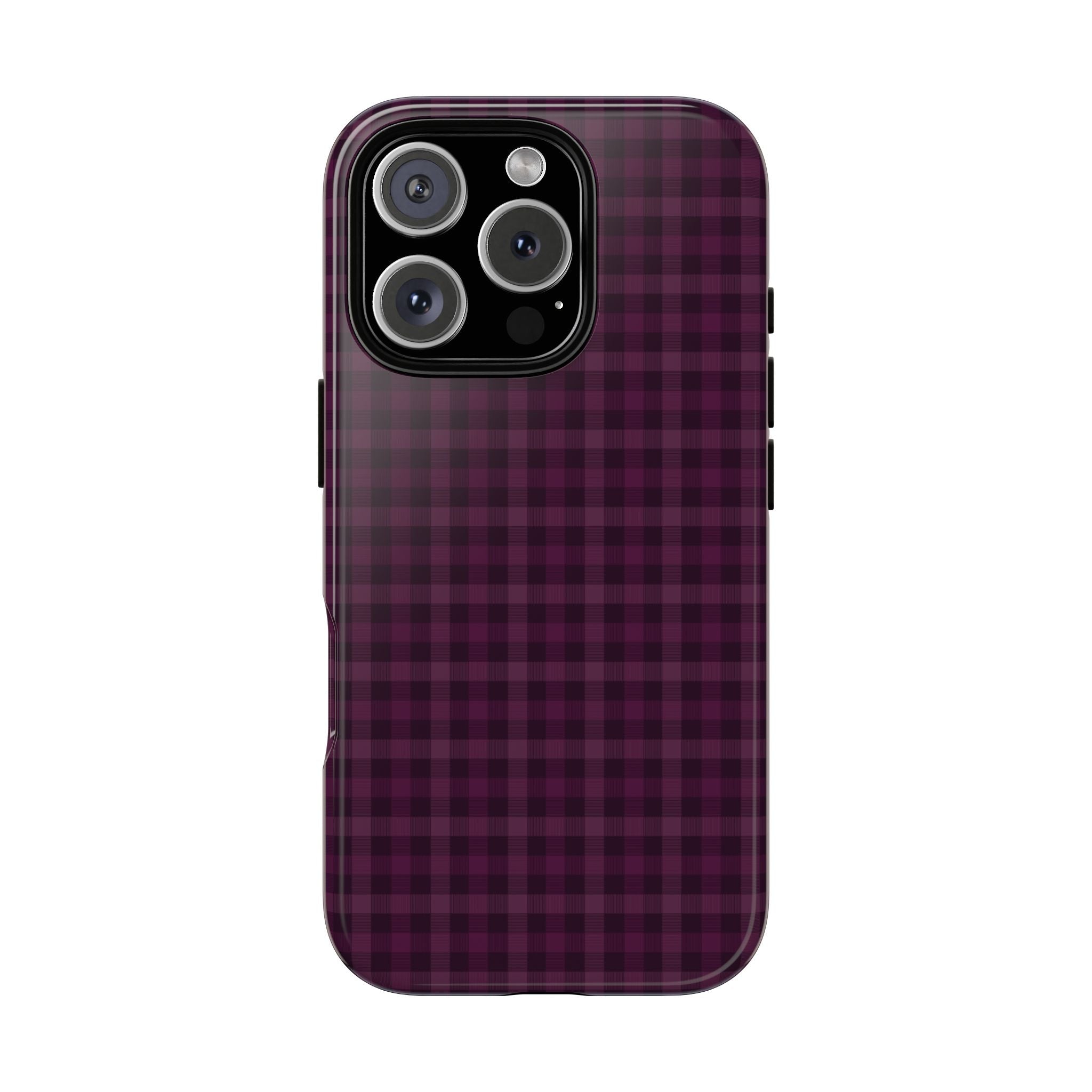 Plum Crush | Purple Plaid iPhone Case