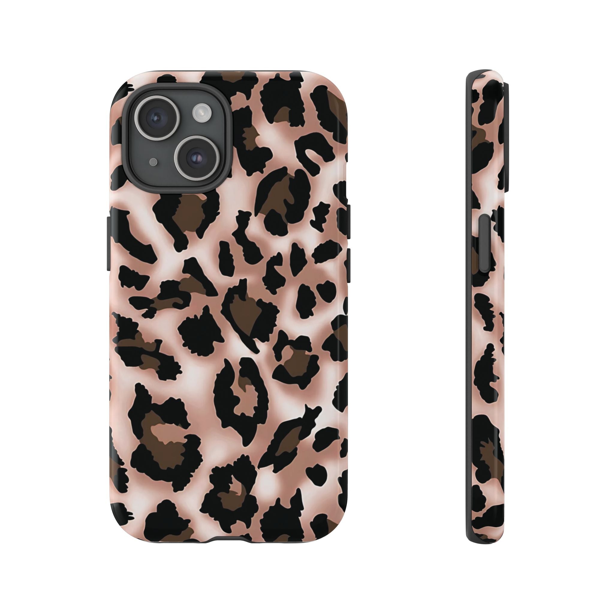 Funda para iPhone con estampado de leopardo y manchas