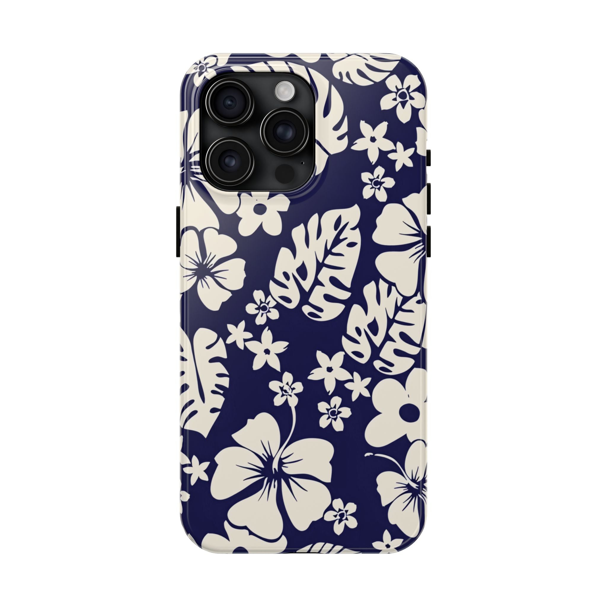 Tiki Beach Blue Floral iPhone Case