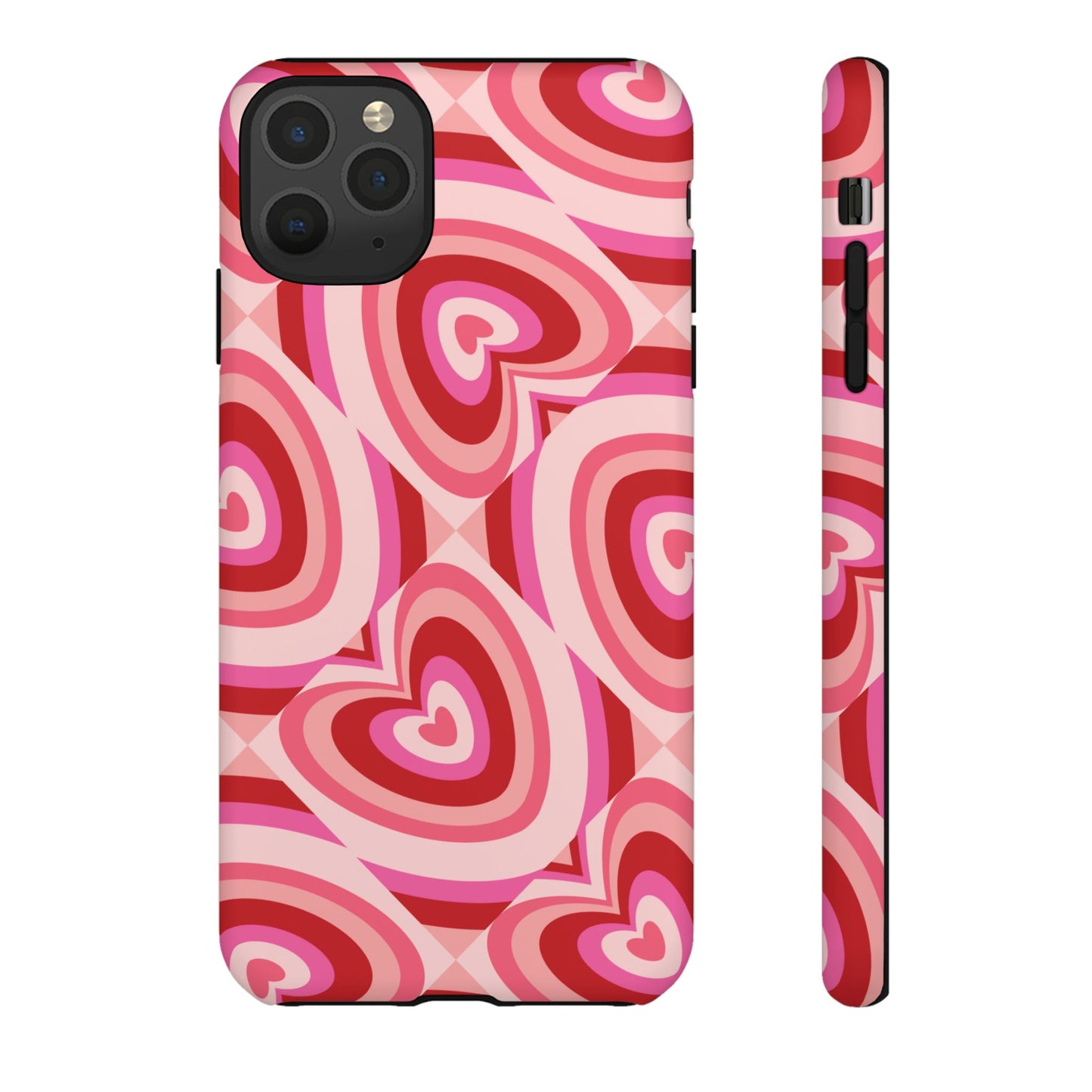 Hearts Squared | Pink Retro Heart Case