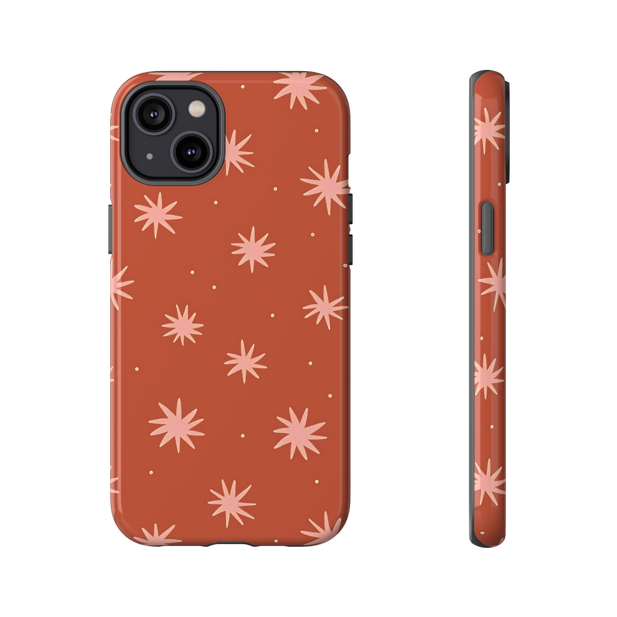Boho Stars | Coque iPhone rétro orange