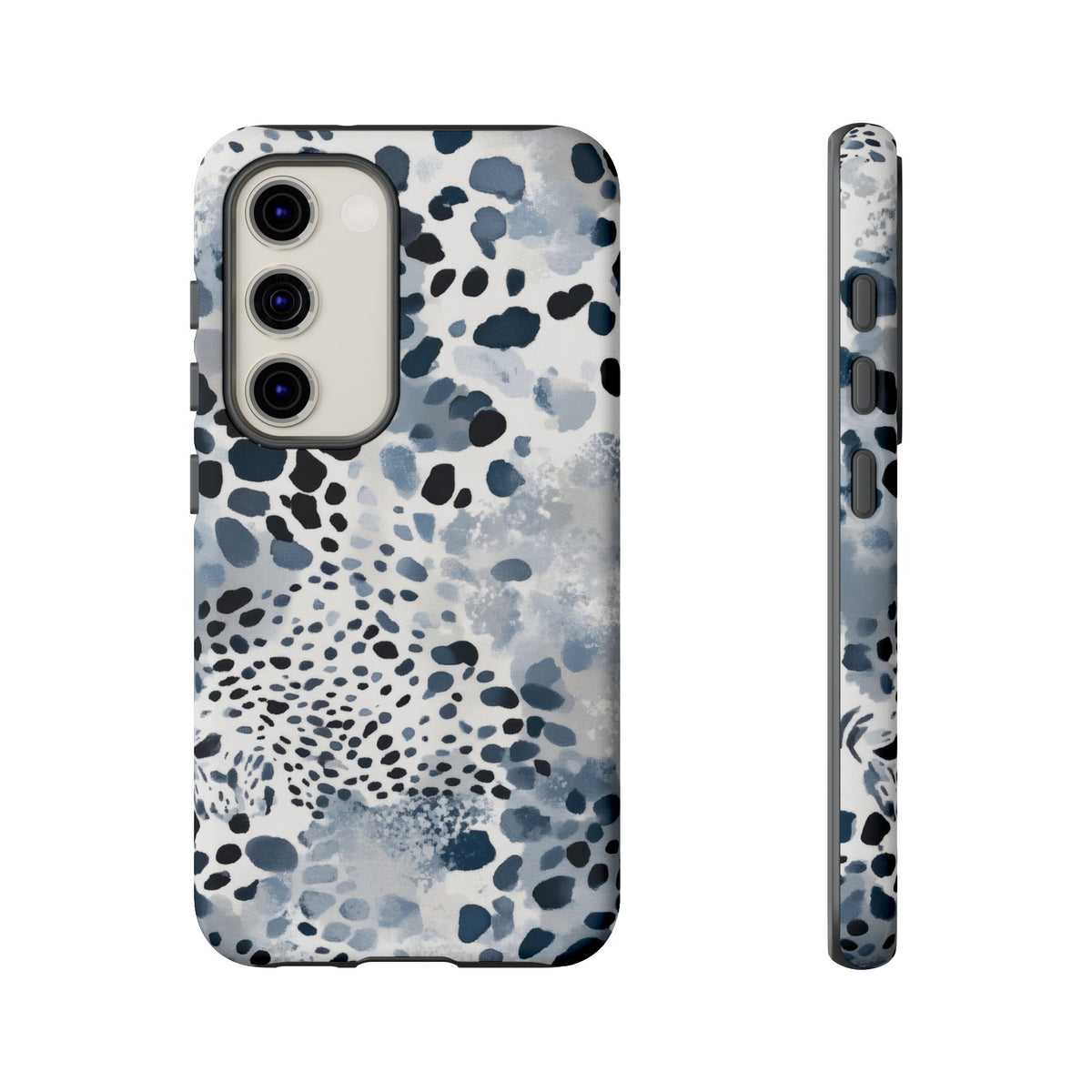 Spotted in Blue | Abstract Animal Print Galaxy Case