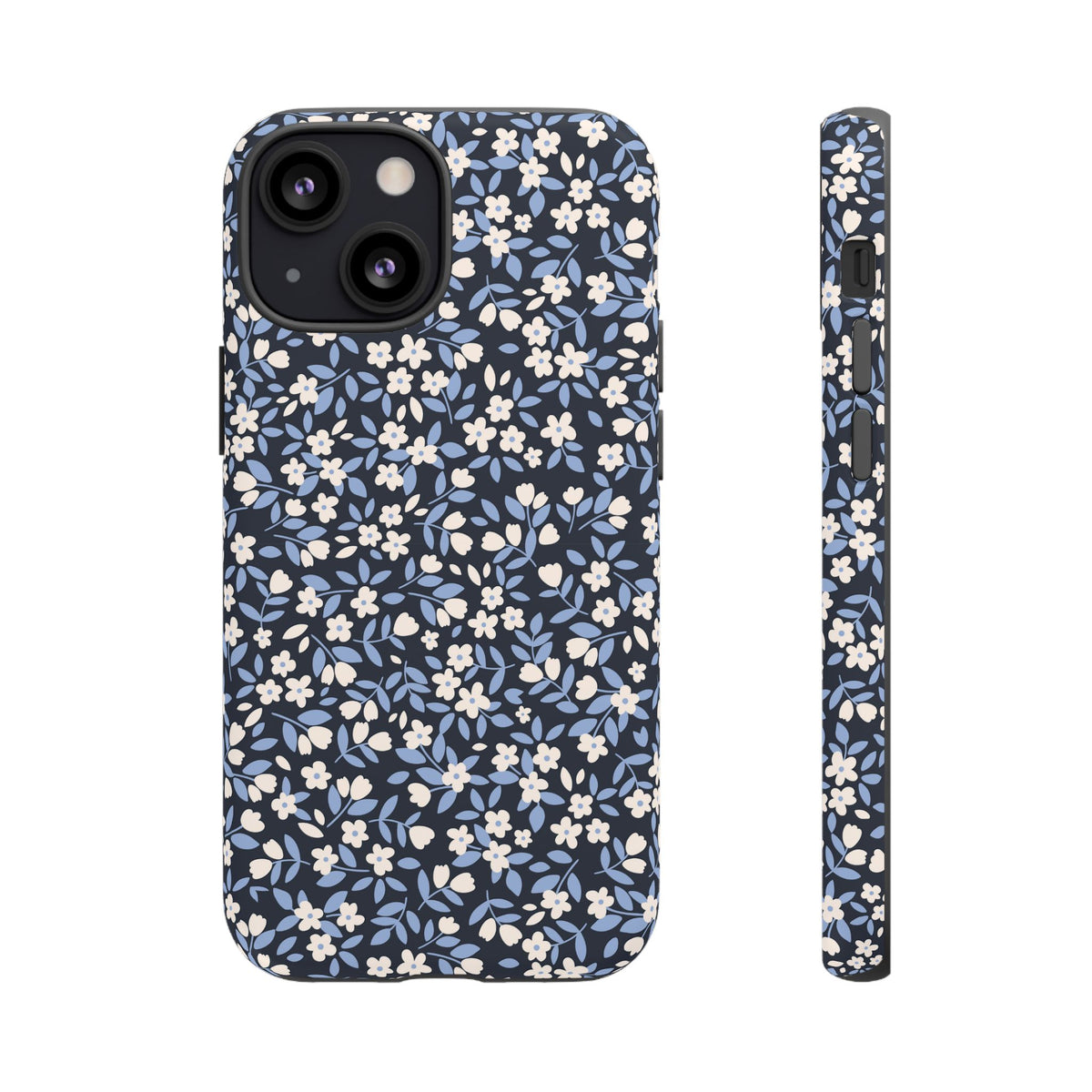 Ditsy Darling | Navy Blue Floral iPhone Case