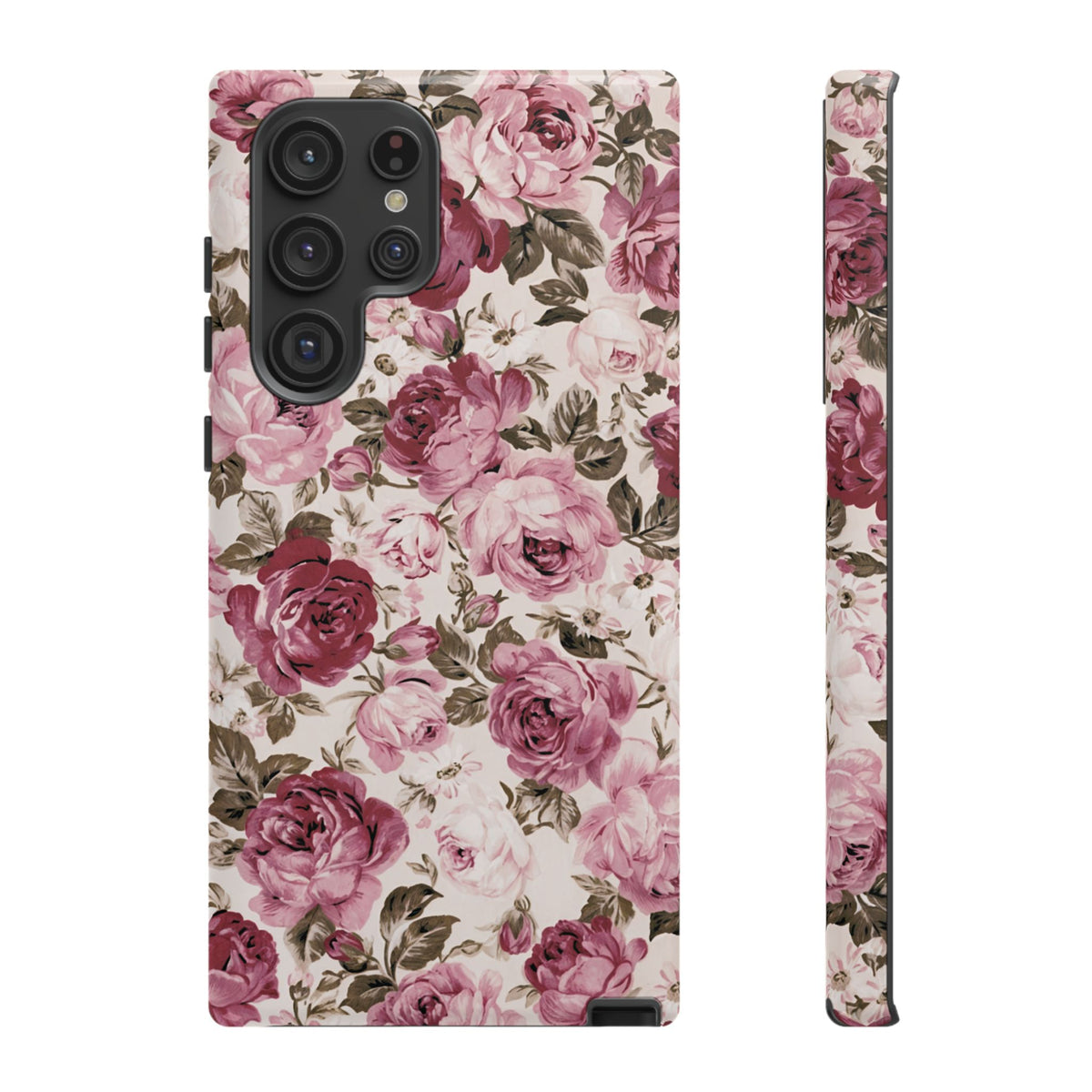 Love Story | Vintage Pink Rose Floral Galaxy Case