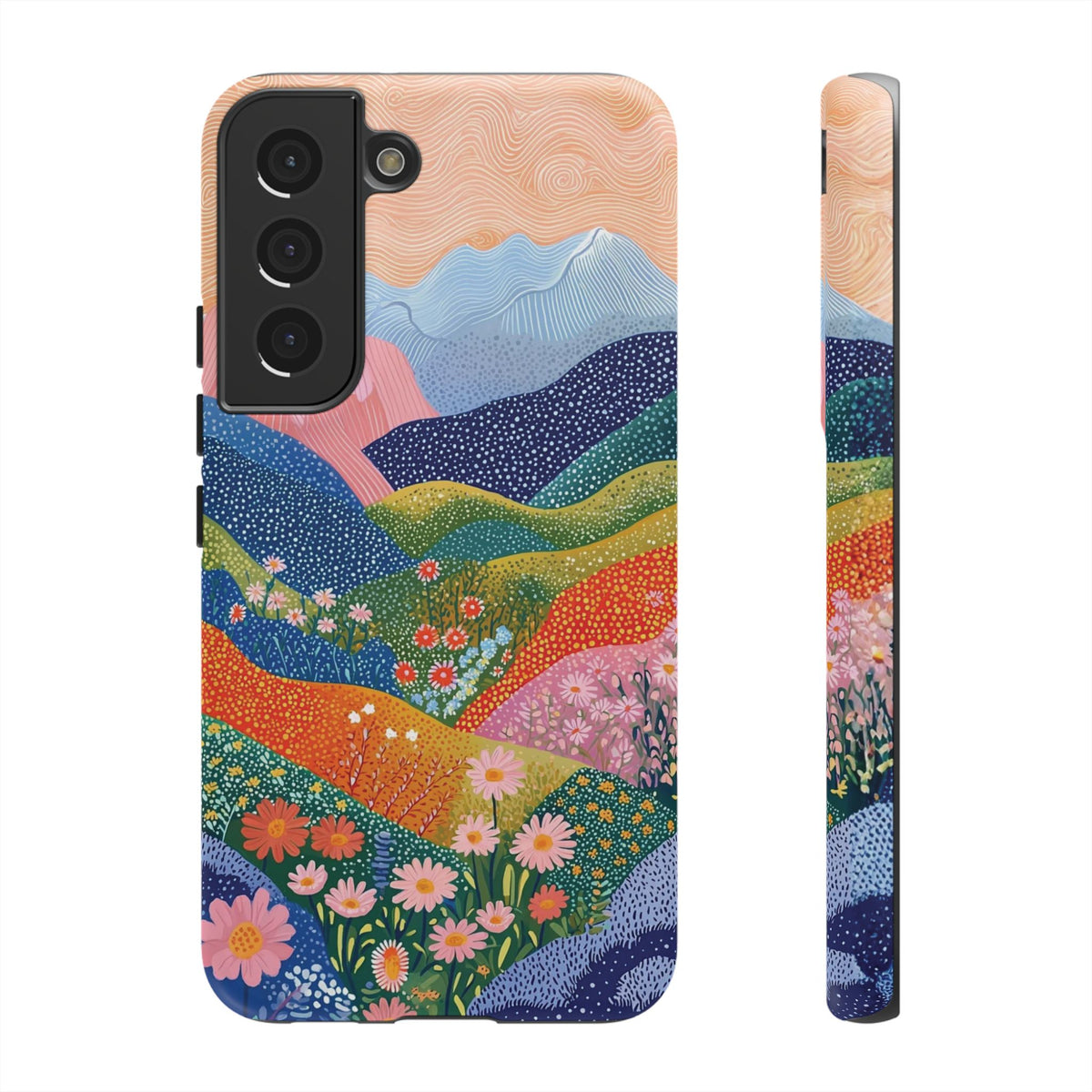 Scenic Route | Colorful Mountain Floral Galaxy Case