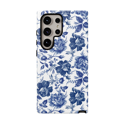 Indigo Rose | Blue Floral Case