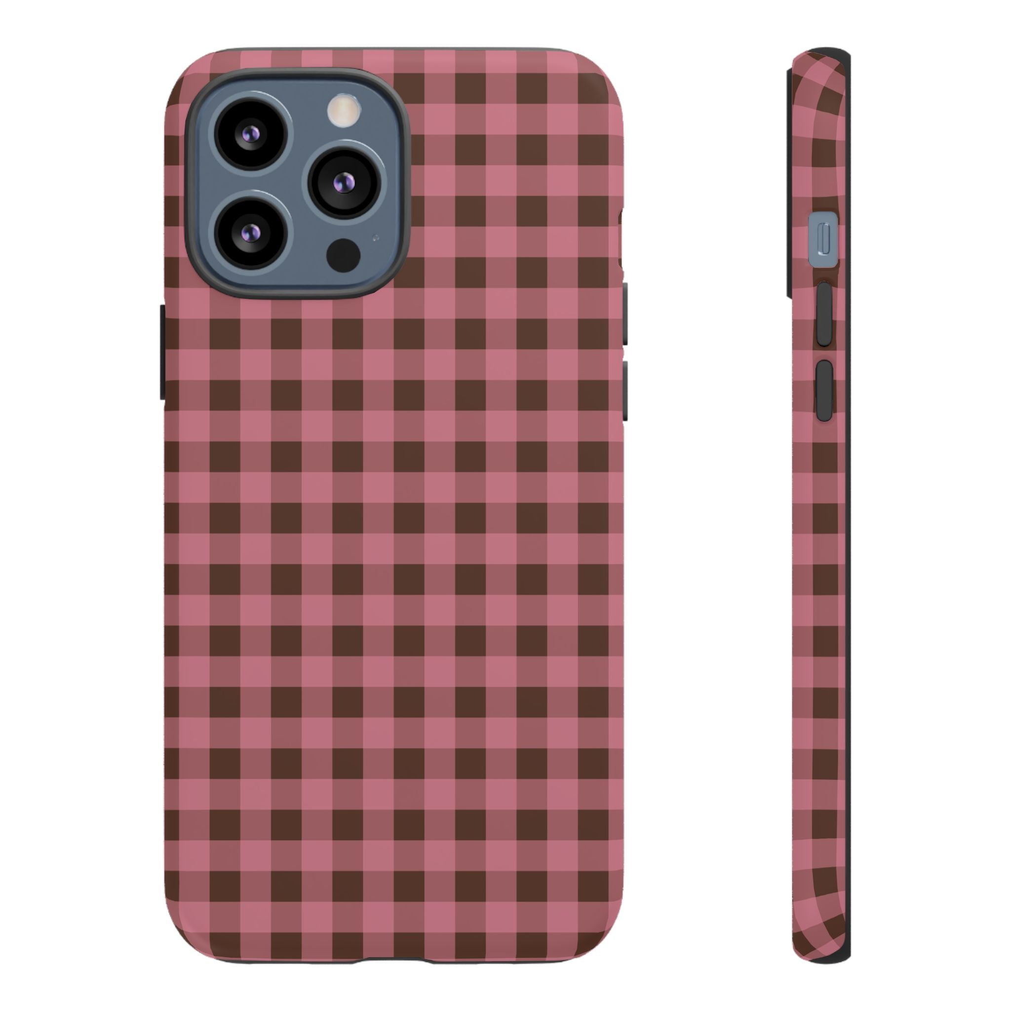Rosy Gingham Phone Case