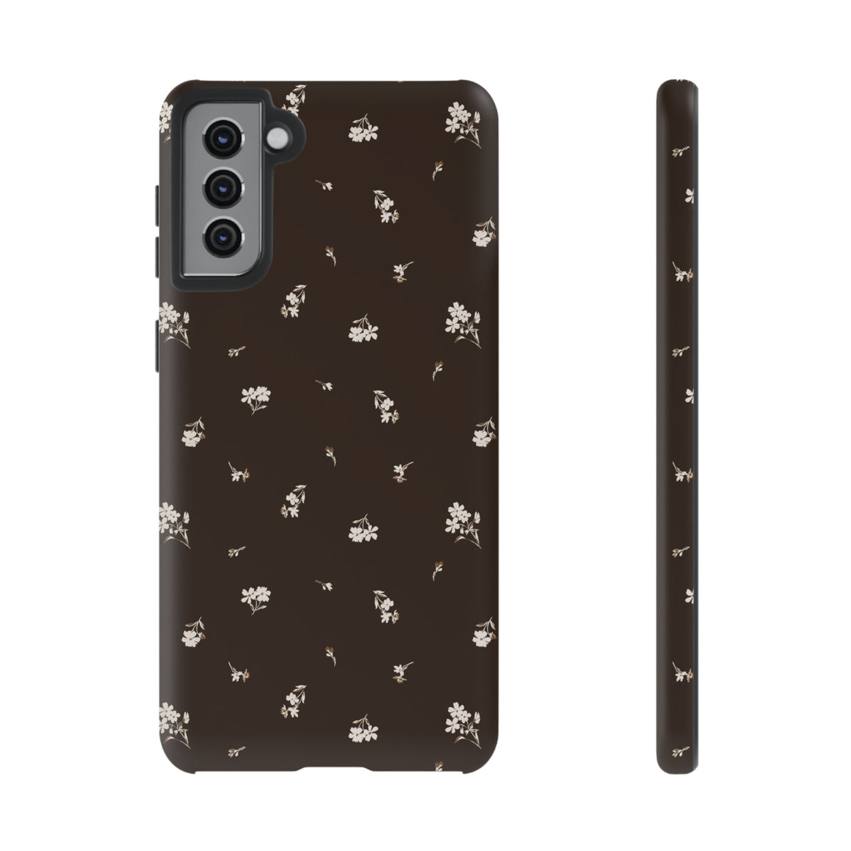 Sweet Nothings | Chocolate Brown Floral Galaxy Case