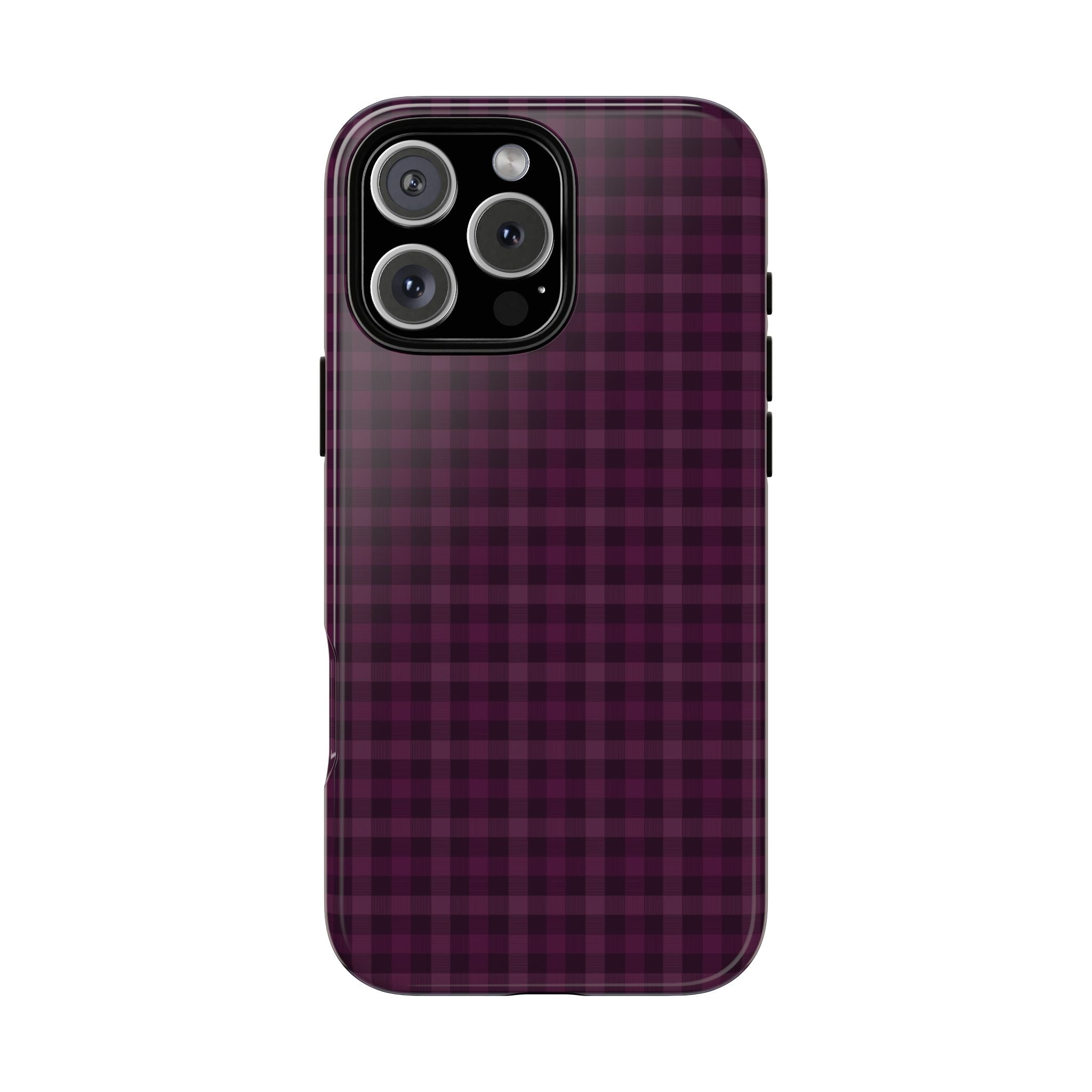 Plum Crush | Purple Plaid iPhone Case