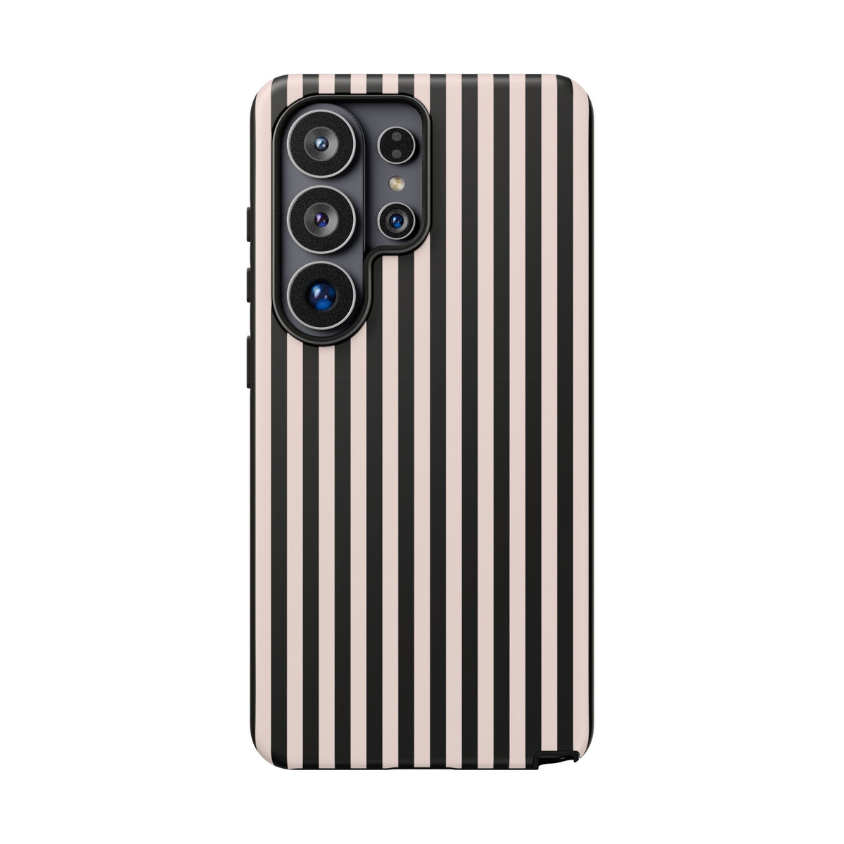 Stripe Tease | Pink & Black Striped Galaxy Case