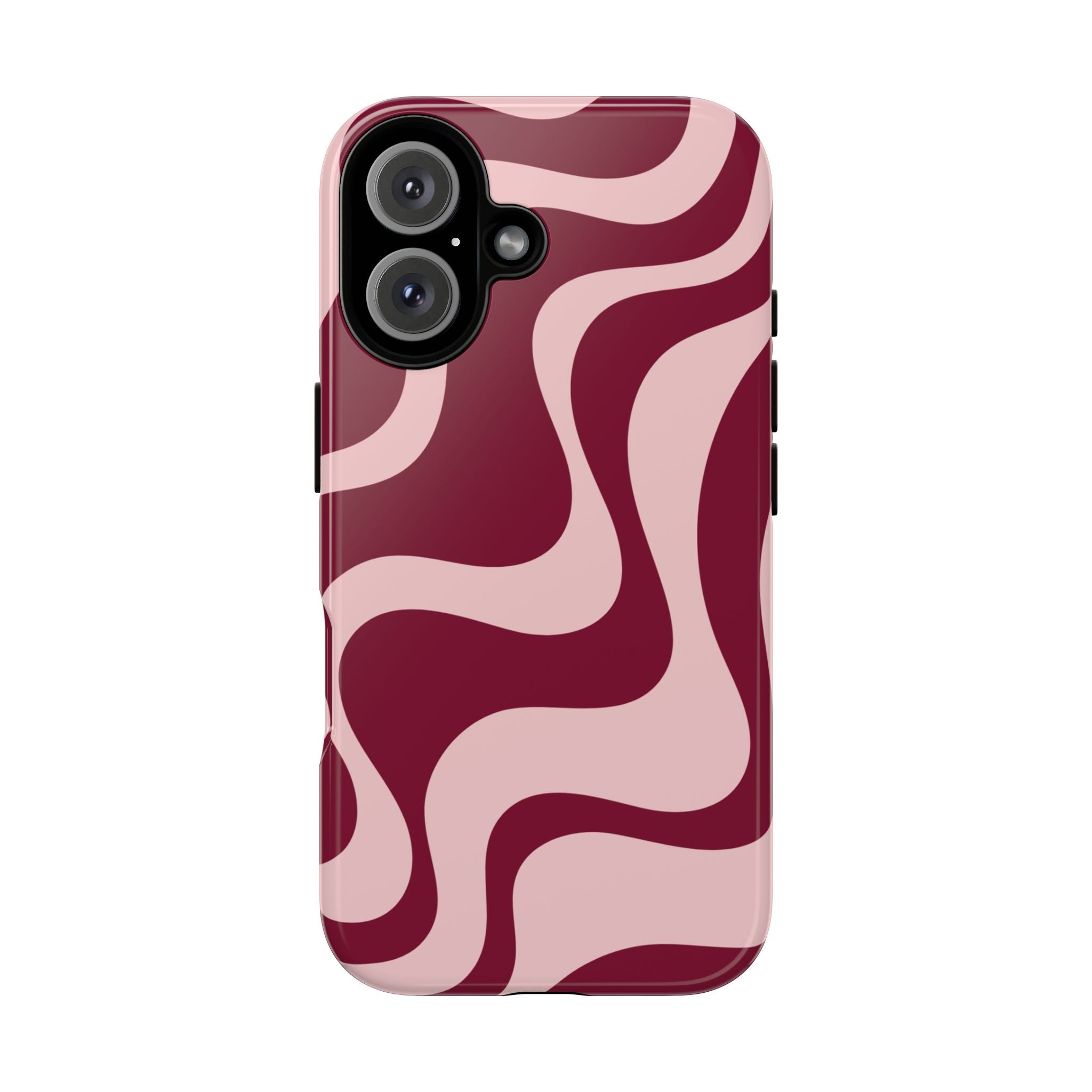 Burgundy Waves | iPhone Case