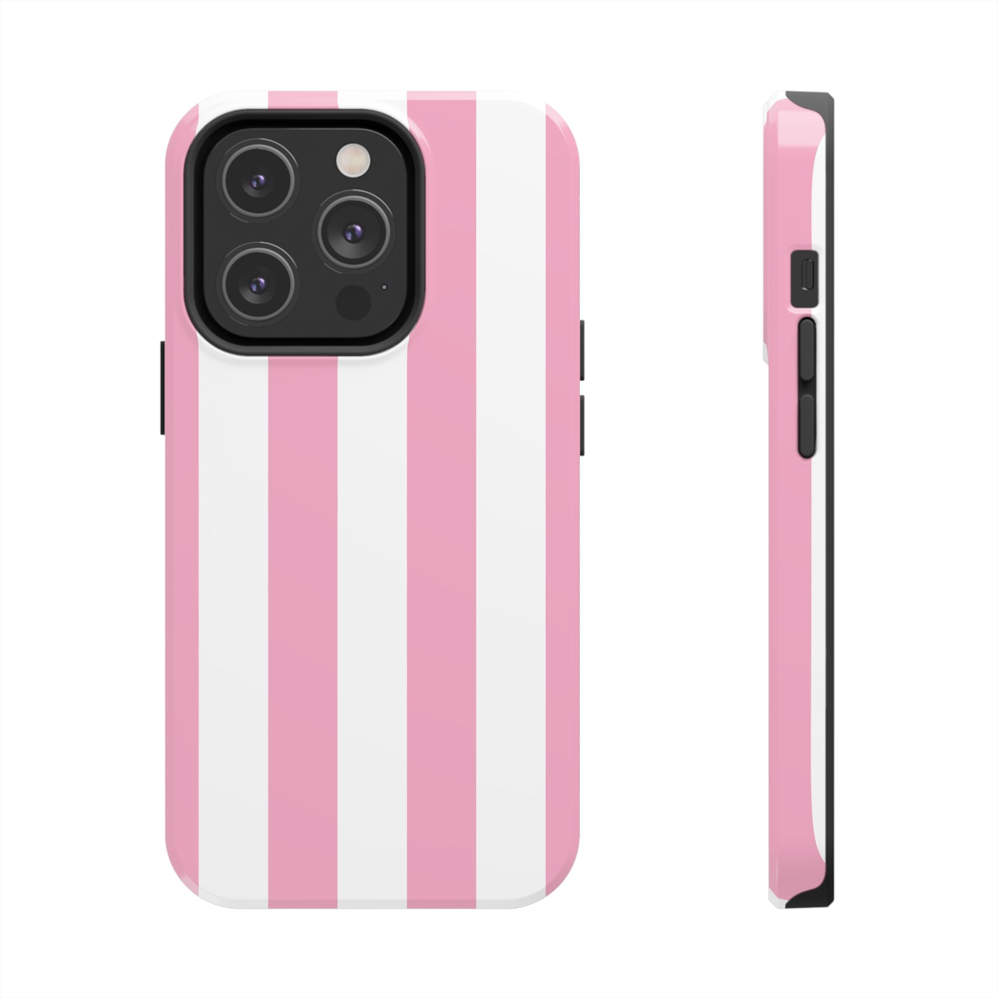 Pink Cabana Stripe iPhone Case