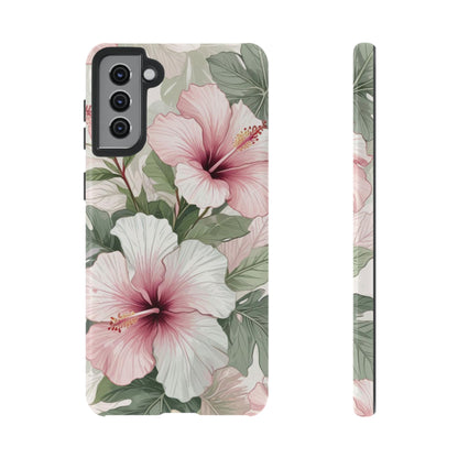 Island Hopping | Green & Pink Tropical Floral Case