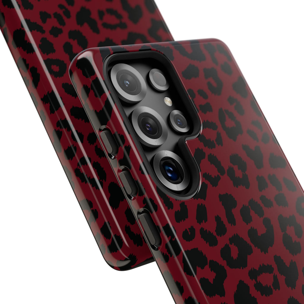 After Dark | Red Leopard Galaxy Case