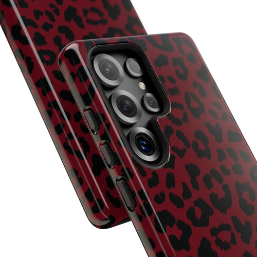 After Dark | Red Leopard Galaxy Case
