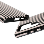 Stripe Tease | Pink & Black Striped Galaxy Case