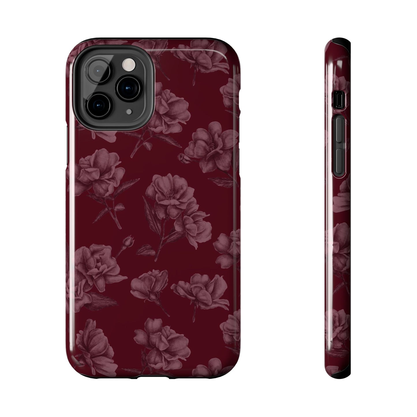 Femme Fatale | Coque iPhone à motif floral foncé