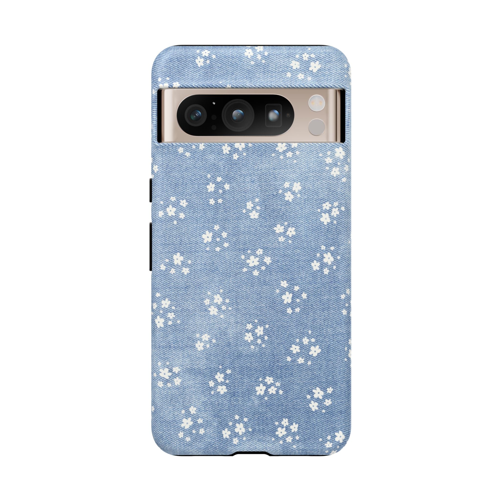 Denim Daisy Phone Case