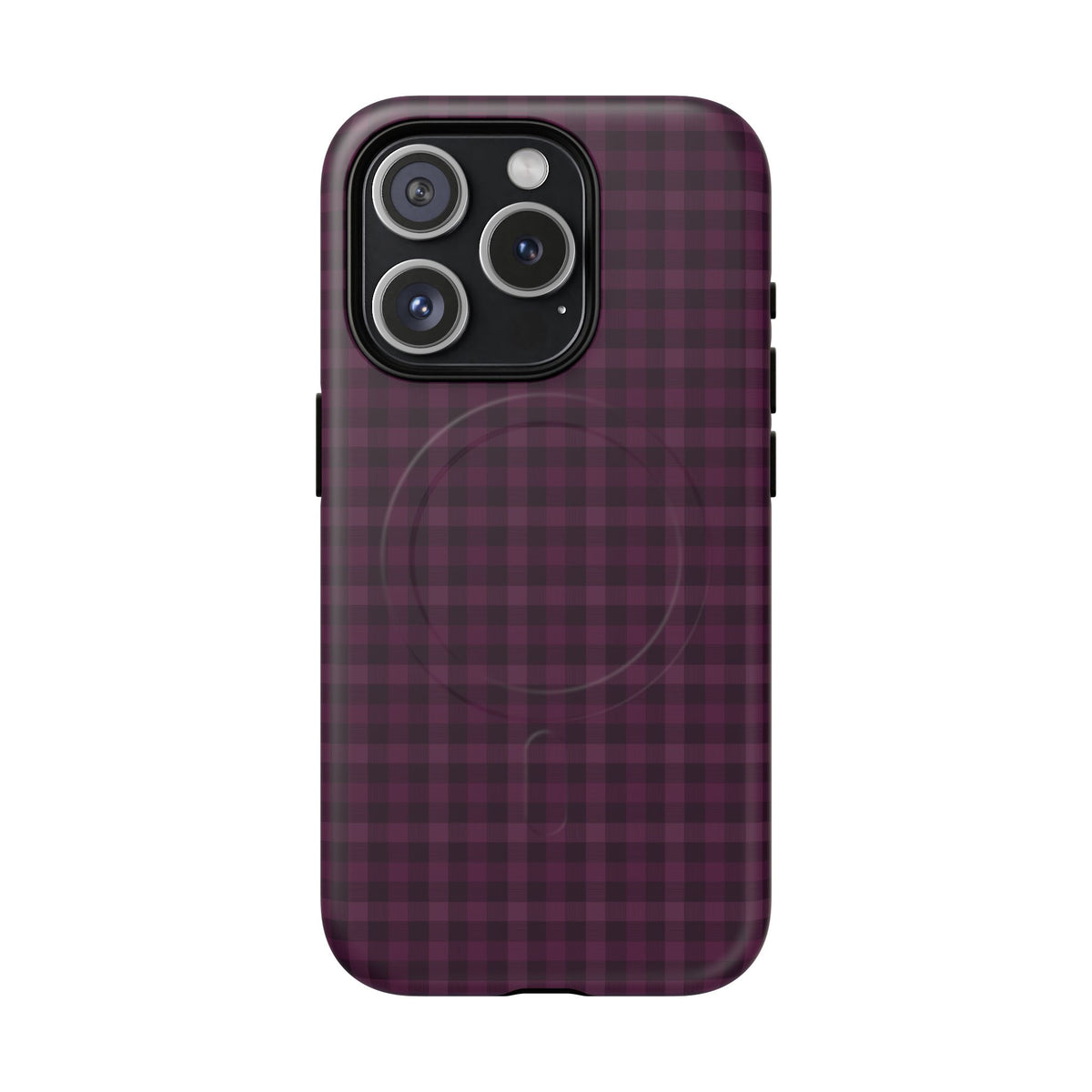 Plum Crush | Purple Plaid MagSafe Case