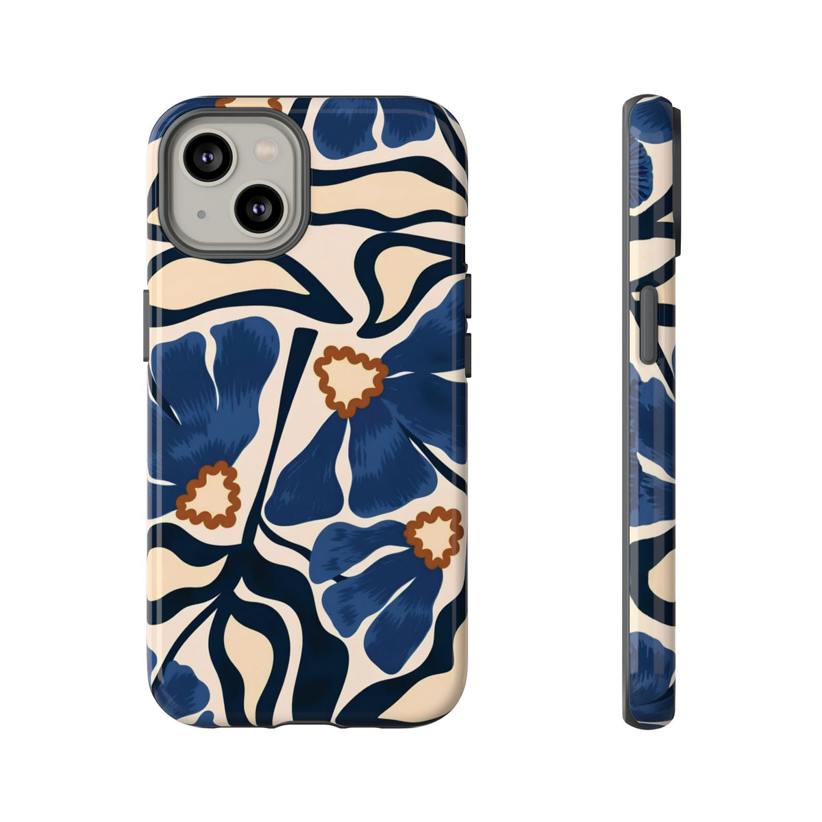 Blue Note | Painted Floral iPhone Case
