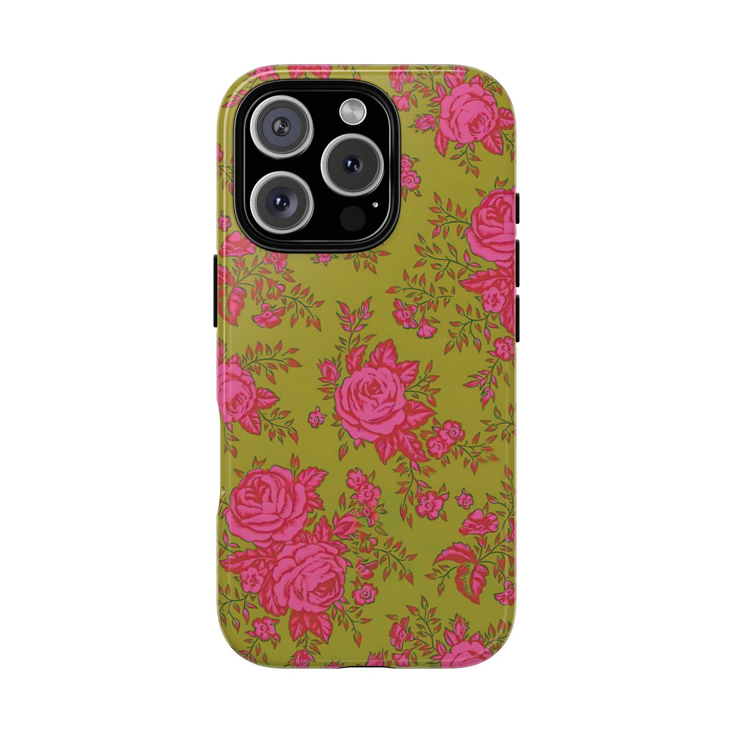 Green With Envy | Rose Floral iPhone Case