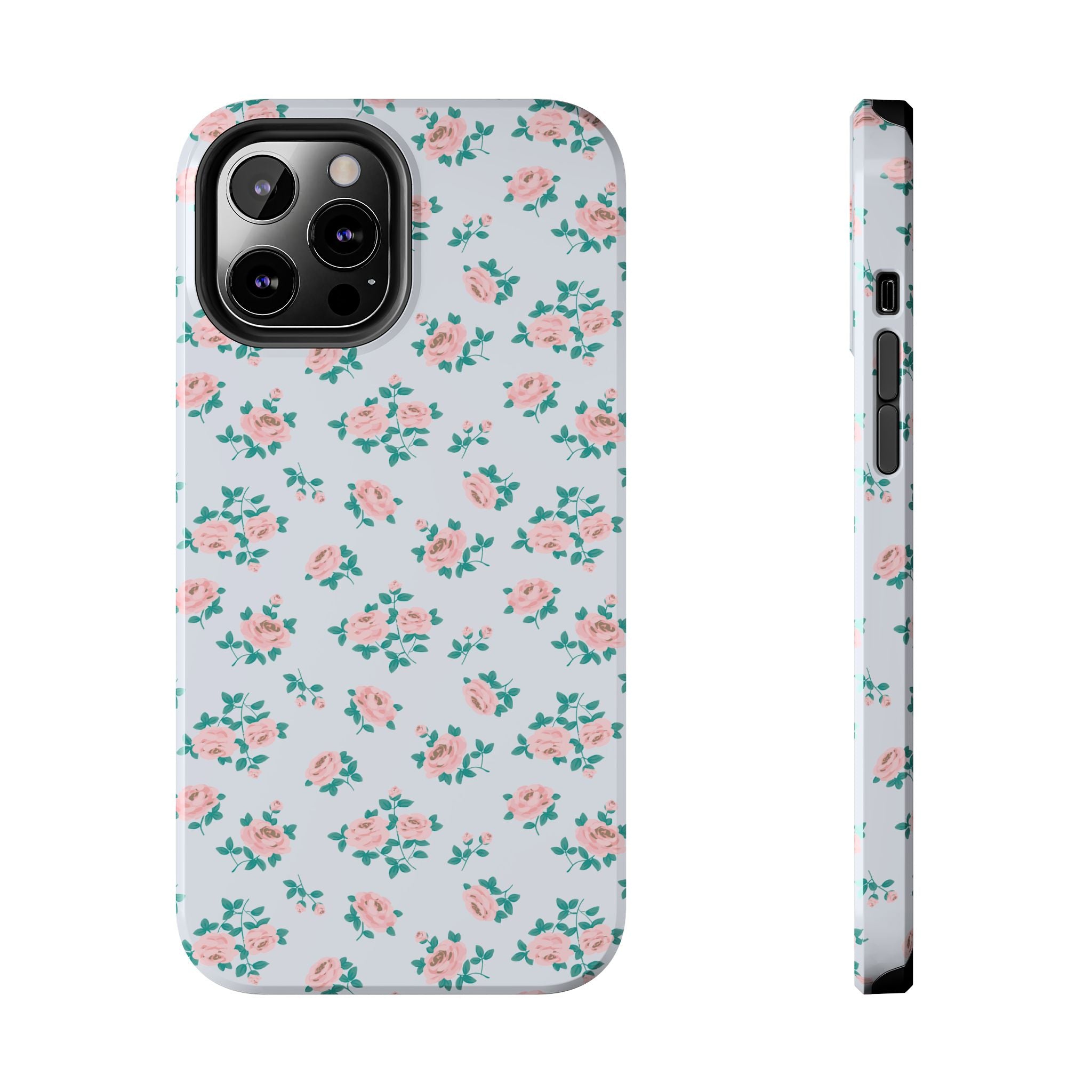 Baby Blue Floral iPhone Case